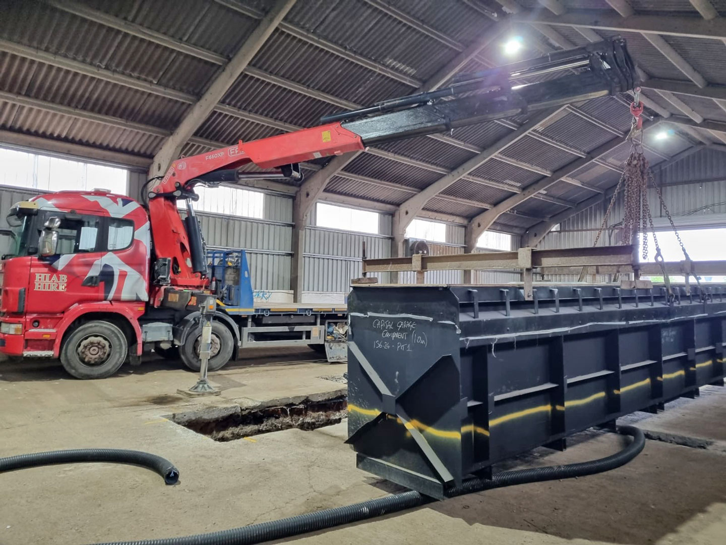 Moving a CNC marble cutting Machine in Whitstable