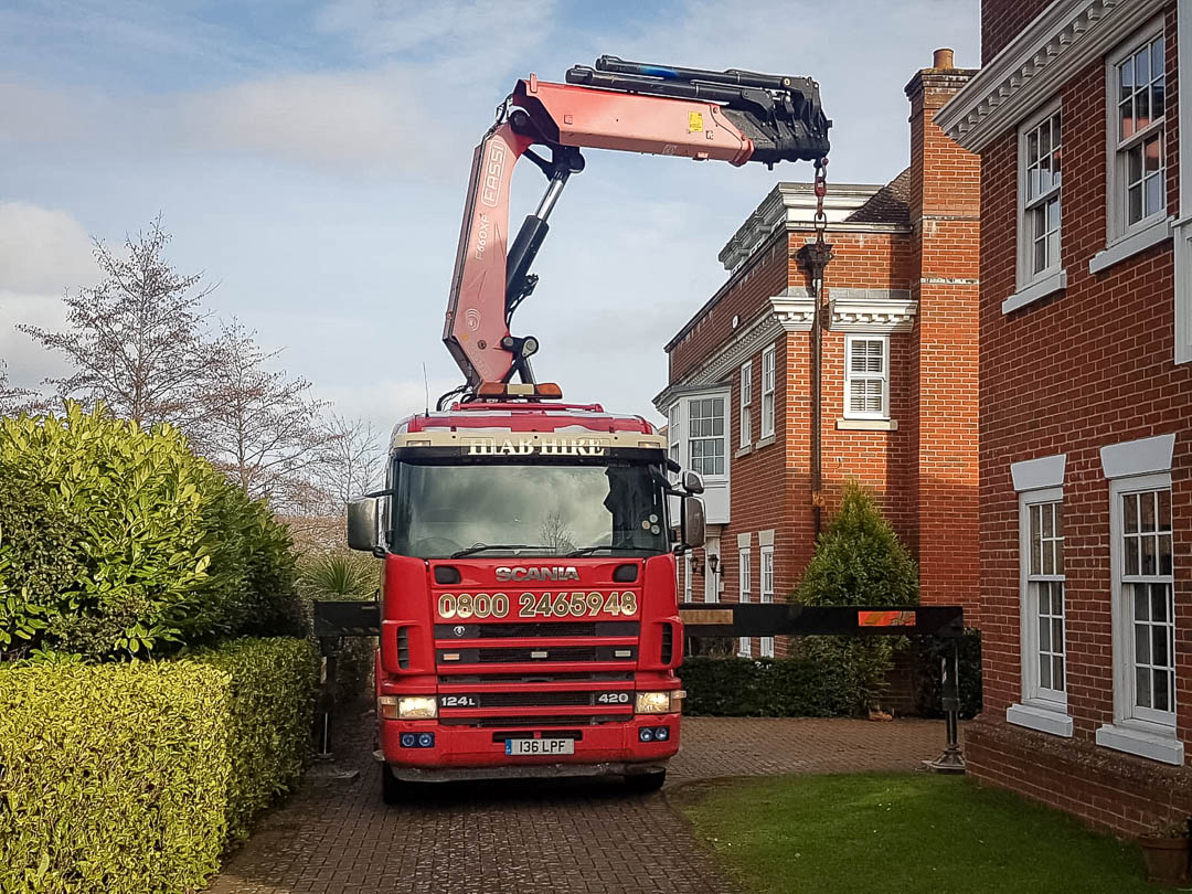 Delivering sand bags in Godstone Surrey