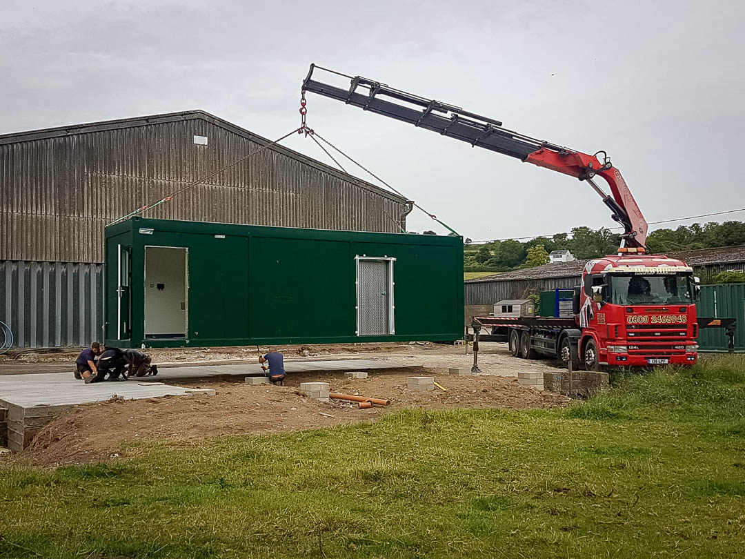 Installing a French yoghurt making building in Dover