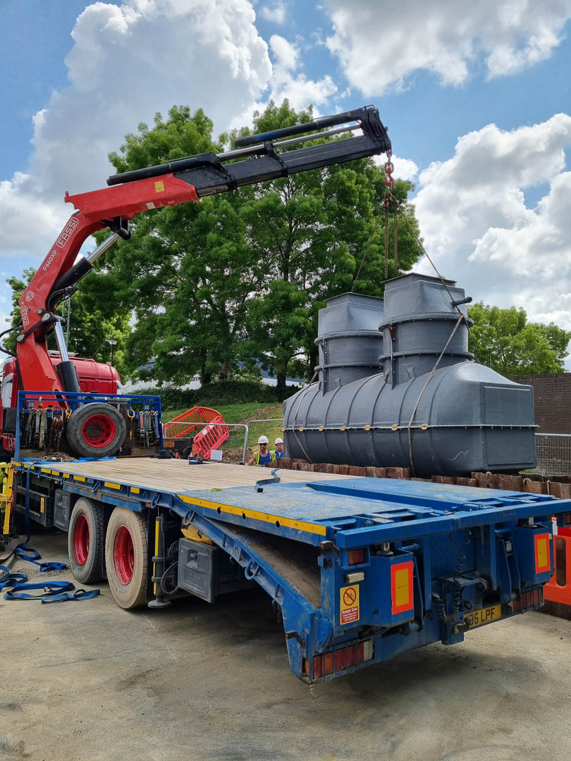 Septic tank delivery from New Romney to Harwich