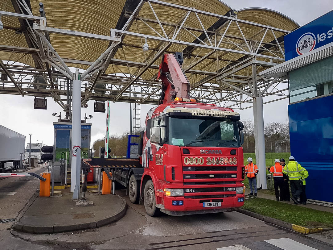 Seven day project to install cameras at Euro Tunnel