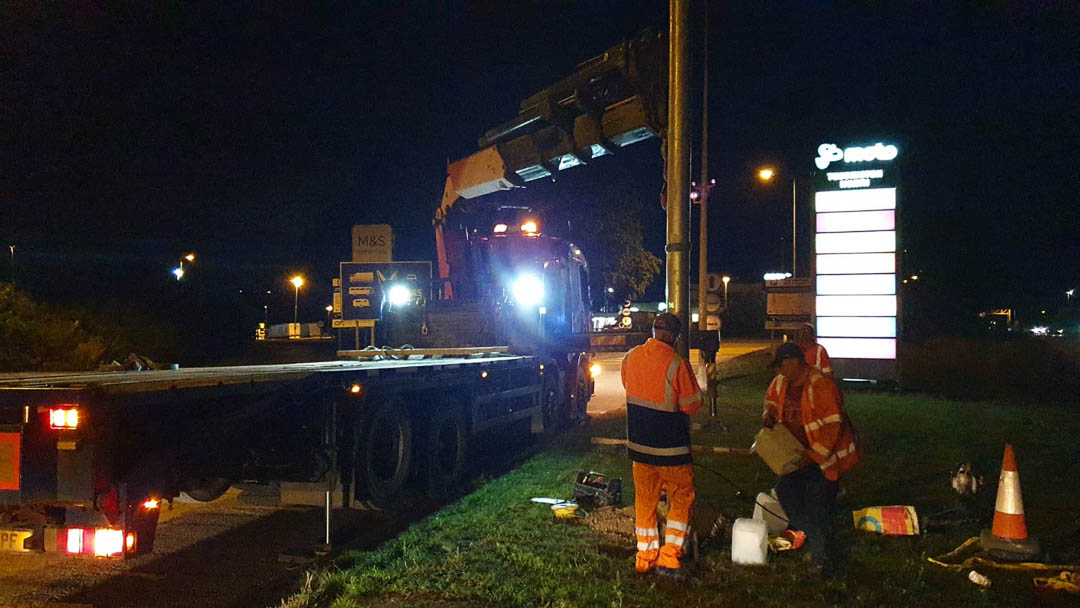 Toddington M1 Services for three nights work