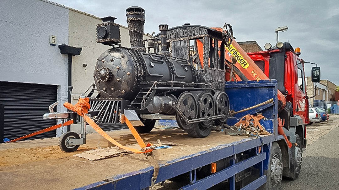 Transporting a train barbecue from Suffolk to Headcorn